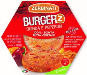 BURGER'Z Vegetable Burger - Quinoa and Bell Pepper